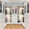 Bestar Florence 113" Modular U-Shaped Walk-In Closet System with LED Lights, Rods, Shelves, Drawers |Système de pièce-penderie en forme de U modulaire Florence de Bestar de 113 po avec éclairages à DEL