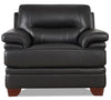 Hydeline Luxor Leather Chair - Black|Fauteuil Luxor de Hydeline en cuir - noir