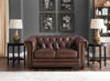 Hydeline Standwood Leather Loveseat - Brown|Causeuse Standwood de Hydeline en cuir - brune