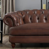Hydeline Brixton Leather Loveseat - Brown|Causeuse Brixton de Hydeline en cuir - brune