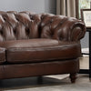 Hydeline Brixton Leather Sofa - Brown|Sofa Brixton de Hydeline en cuir - brun