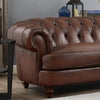 Hydeline Brixton Leather Loveseat - Brown|Causeuse Brixton de Hydeline en cuir - brune