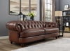 Hydeline Brixton Leather Sofa - Brown|Sofa Brixton de Hydeline en cuir - brun