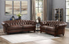 Hydeline Brixton Leather Sofa - Brown|Sofa Brixton de Hydeline en cuir - brun