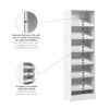 Bestar Florence 25" Modular Shoe Shelf Closet System - White|Système de garde-robe modulaire Florence de Bestar de 25 po avec tablette pour chaussures - blanc