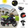Costway 12v Kids Ride On Motorcycle Electric Motor Bike W/ Training Wheels & Light Black