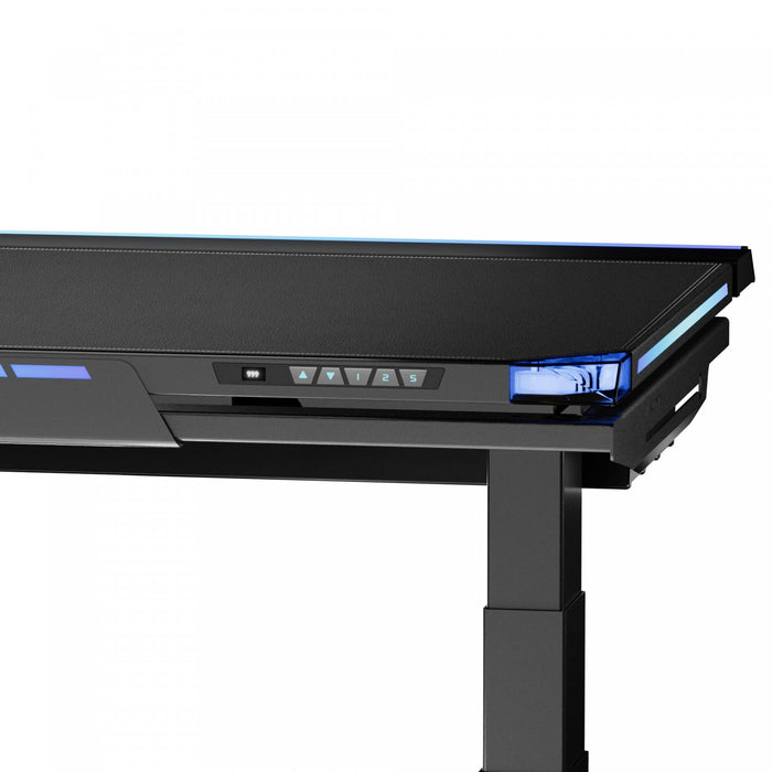 Blacklyte Atlas Gaming Desk - Black