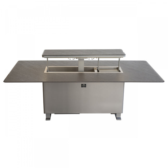 Forno Cinetico Smart Dining Table, Sandstone Black, 5.3 cu.ft fridge and freezer-FDTFR7044-86BLK Refrigerator