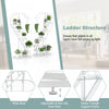 Costway 5 Tier Metal Plant Stand Heart-shaped Shelf With Hanging Hook For Multiple Plants White