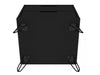 Rockefeller Mid-Century Modern 20" Nightstand in Black (2-Drawer) - Set of 2 | Table de nuit Rockefeller Mid-Century Modern 20" en noir (2 tiroirs) - Lot de 2