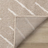 Covington Beige Cream Diagonal Rain Streaks Design Rug, 5'3" x 7'7" Indoor Area Rug | Tapis Covington a design pluie, 5'3" x 7'7"
