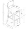 Jorissen Linen-Look Fabric Counter-Height Stool - Grey|Tabouret Jorissen de hauteur comptoir en tissu d’apparence lin - gris