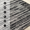 Jackson Black Grey Distressed Outdoor Rug, 7'10" x 10'6" Outdoor Area Rug | Tapis d'exterieur Jackson noir et gris vieilli, 7'10" x 10'6"