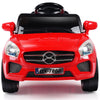 Costway 6v Kids Ride On Car Rc Remote Control Battery Powered W/ Led Lights Mp3 Red