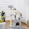 Pawhut Cat Tree For Indoor Cats, Multi-level Cat Condo With Sisal Scratching Post, Perch, Hanging Ba|Pawhut Arbre A Chat D'interieur, Condo A Plusieurs Niveaux Avec Griffoir En Sisal, Perchoir, Boule A