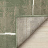 Florence Green Brown White Soccer Field Rug, 7'9" x 10'6" Indoor Area Rug | Tapis Florence de terrain de football vert, marron et blanc, 7'9" x 10'6"