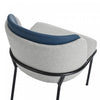 Olivia Set of 6 Modern Dining Chair with Slanted Legs and Adjustable Feet,Blue&Gray | Olivia Ensemble de 6 chaises de salle a manger modernes avec pieds inclines et pieds reglables, bleu et gris