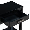 Emma 59.1'' Farmhouse Entryway Table with Drawers and Open Shelf,Black Sofa Table  | Table d'entree Emma 59,1'' de style ferme avec tiroirs et etagere ouverte, noire