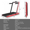 Superfit 4.75hp 2 In 1 Folding Treadmill W/remote App Control