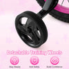 Costway 18" Kid's Bike With Training Wheels Adjustable Handlebar & Seat Handbrake Pink