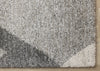 Maverick White Beige Grey Modern Plush Area Rug - 5'3" x 7'7"|Carpette moelleuse moderne Maverick blanche, beige et grise - 5 pi 3 po x 7 pi 7 po