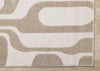 Leopold Modern Mid-Century Beige Cream Area Rug - 7'10" x 10'6"|Carpette Leopold beige et crème de style moderne du milieu du 20e siècle - 7 pi 10 po x 10 pi 6 po