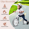 Honeyjoy 12" Balance Bike 2 Wheels Children's Bicycle With Adjustable Seat White