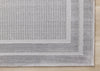 Ellie High-Low Textured Soft Polyester Grey Border Area Rug - 7'10" x 10'6"|Carpette à poil long et court Ellie en polyester doux texturé à bordure grise - 7 pi 10 po x 10 pi 6 po