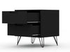 Rockefeller Mid-Century Modern 2-Piece Dresser Set in Black | Ensemble de commode 2 pieces Rockefeller style milieu du siecle en noir