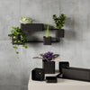 Umbra Cubiko Wall Planter - Black|Jardinière murale Cubiko de Umbra - noire