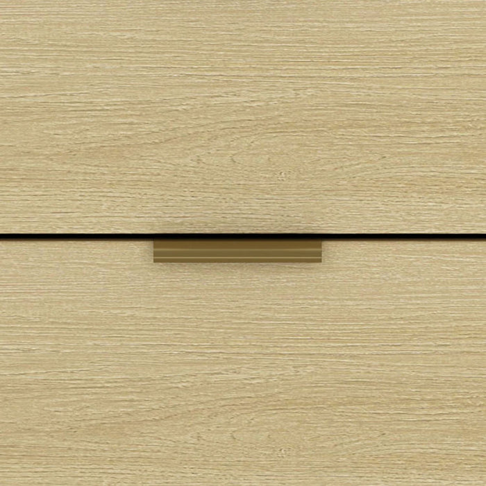 Grace Modern 60\" Dresser in Natural Oak (6-Drawer)