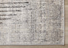Solace Soft Low-Pile Grey White Merging Circles Area Rug - 6'7" x 9'6"|Carpette à poil court doux Solace grise et blanche à motif de cercles qui fusionnent - 6 pi 7 po x 9 pi 6 po