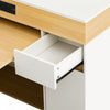 Avery Extendable Dining Table with Rolling Kitchen Island,White | Table a manger extensible Avery avec ilot de cuisine roulant, blanc