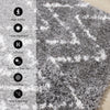 Taylor Grey Cream Rustic Diamond Rug, 7'10" x 10'6" Indoor Area Rug | Tapis Taylor a poils longs diamants rustiques creme gris, 7'10" x 10'6"