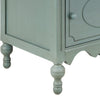 Amelia Vintage 24" Nightstand with Carved Drawer and Cabinet,Blue | Amelia Table de Nuit Vintage de 24" avec Tiroir Sculpte et Cabinet, Bleu