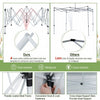 Costway 2-tier 10' X 10' Pop-up Canopy Tent Instant Gazebo Adjustable Carry Bag With Wheel