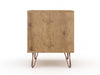 Rockefeller Mid-Century Modern 20" Nightstand in Pink (2-Drawer) - Set of 2 | Table de nuit Rockefeller Mid-Century Modern 20" en rose (2 tiroirs) - Lot de 2