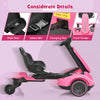 Costway 6v Kids Ride On Drift Car Electric Drifting Go Kart For Kids With 360° Spin Pink