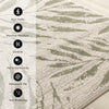 Jackson Taupe White Elegant Border Outdoor Rug, 7'10" x 10'6" Outdoor Area Rug | Tapis d'exterieur Jackson Taupe Blanc a bordure elegante, 7'10" x 10'6"
