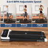 Goplus 2.5hp Under Desk Treadmill For Home And Office Remote Control Led Display White