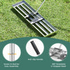 Costway Lawn Leveling Rake 36" X 10" Heavy Duty Level Lawn Tool For Garden Backyard/lawn Silver