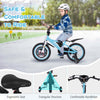 16" Kid's Bike For 4-7 With Height-adjustable Handlebar & Saddle Handbrake Blue