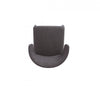 Conrad Mid-Century Modern Upholstered Dining Chair in Black - Set of 4 | Chaise de salle a manger Conrad style milieu du siecle moderne, rembourree, noire – Lot de 4
