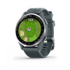 Garmin Approach S44 Amoled Golf Smartwatch - Gps, 43,000 Preloaded Courses | Silver Aluminum Bezel W|Montre Connectee De Golf Garmin Approach S44 Amoled - Gps, 43 000 Parcours Precharges | Lunette En A