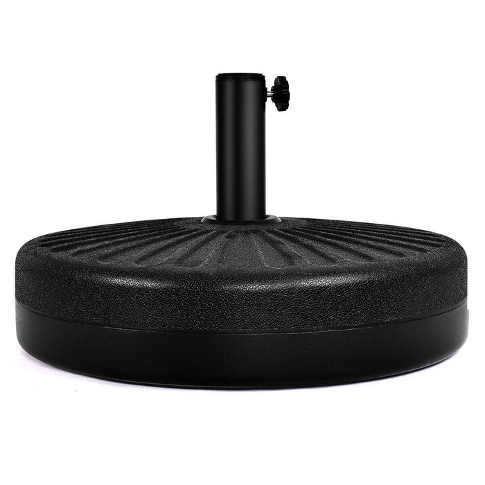 Costway 20'' Round 23L Water Filled Umbrella Base Stand Self-filled Patio Furniture