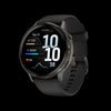 Garmin Venu 4 45mm Slate Leather Durable Smartwatch - Navigation Wearable, Advanced Routing, Weather Reminders, Training Insights, Auto Lap