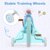 Costway 14" Kid's Bike With Removable Training Wheels & Basket For 3-5 Years Old Blue