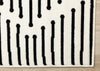 Forte Black White Stripes Area Rug - 6'7" x 9'6"|Carpette Forte noire et blanche à motif de rayures - 6 pi 7 po x 9 pi 6 po