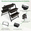 Costway 31"h Raised Garden Bed 3-tier Vertical Planter W/5 Plant Boxes Indoor Outdoor