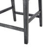 Lewis 26" Seat Height Counter Stools Set Of 2 With Upholstered Fabric And Solid Wood Legs - Charcoal | Ensemble De 2 Tabourets De Comptoir Lewis, Assise De 66 cm – Tissu Rembourre Et Pieds En Bois Massif - Charbon